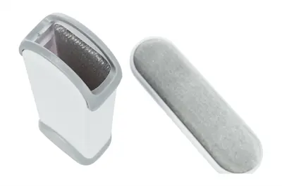 Trixie harenpluizenborstel met reinigingsstation wit/grijs 33 cm - Afbeelding 6