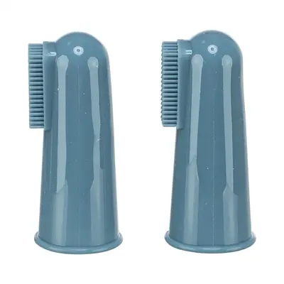 Trixie vingertandenborstel siliconen 6 cm – 2 stuks, hond en kat - Afbeelding 4