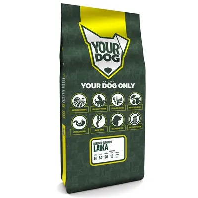 Yourdog hondenvoer Russisch-Europese Laika Senior 12 kg – buffel en kip