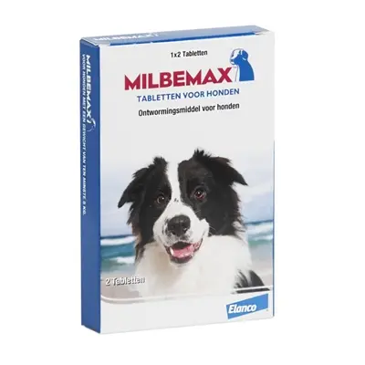 Milbemax ontwormingstabletten hond 10-50 kg – 2 tabletten