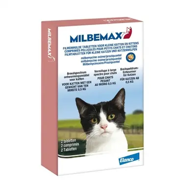Milbemax ontwormingstabletten kleine kat en kitten – 2 tabletten