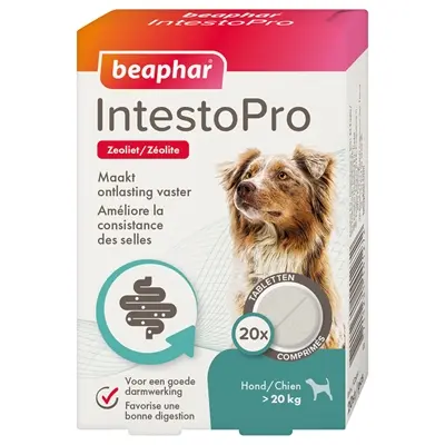 Beaphar Intestopro tabletten hond meer dan 20 kg – 20 tabletten