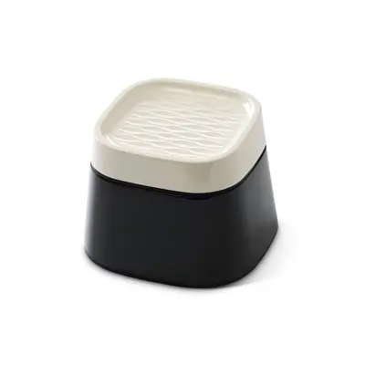 Savic Ergo Cube voerbak crème/zwart 22 x 22 x 16 cm – ergonomisch