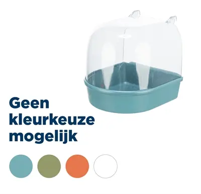 Trixie vogelbad badhuis halfrond 14 x 15 x 14 cm – 4 stuks