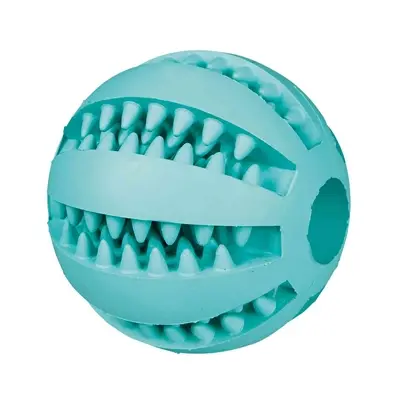 Trixie Denta Fun bal natuurrubber muntsmaak 6 cm – 3 stuks