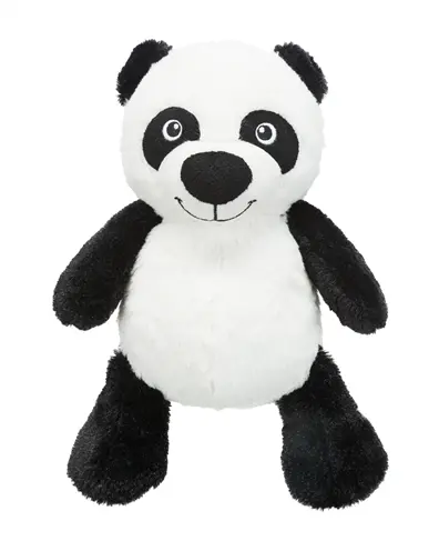 Trixie hondenknuffel panda pluche 26 cm met pieper – 3 stuks
