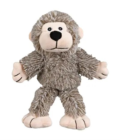 Trixie hondenknuffel aap pluche 24 cm met pieper – 3 stuks