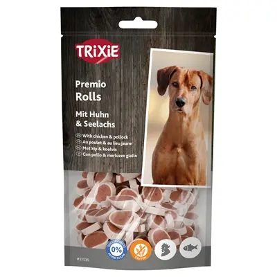 Trixie Premio Fish Chicken Stripes 75 g – hondensnack kip en koolvis