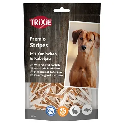 Trixie Premio Fish Rabbit Stripes 100 g – hondensnack konijn en kabeljauw - Afbeelding 2