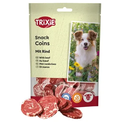 Trixie Premio Beef Coins 100 g – rundvleesmunten, glutenvrij