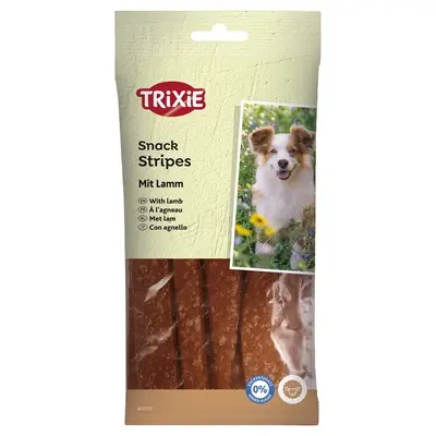 Trixie Stripes lam 100 g – hondensnack in repen