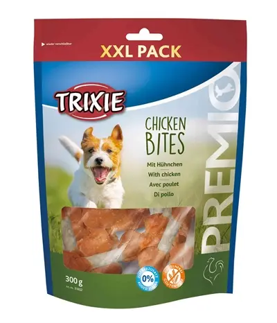 Trixie Premio Kip Hapjes XXL 300 g – runderhuid botjes met kip