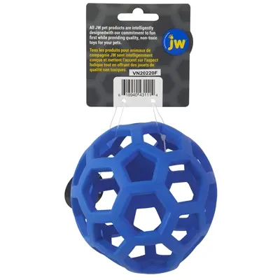 JW Hol-Ee Roller hondenbal M 11,5 cm – rubber, vulbaar, assorti - Afbeelding 5