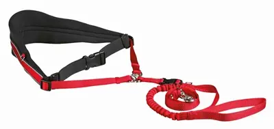 Trixie heupriem met lijn neopreen rood – buikriem 70-120 cm