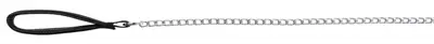 Trixie hondenriem ketting met nylon handvat zwart 100 x 0,3 cm