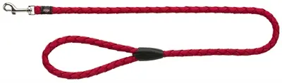 Trixie Cavo looplijn rond gevlochten rood 100 x 1,2 cm