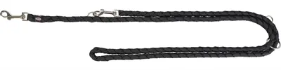 Trixie hondenriem Cavo verstelbaar zwart 200 x 1,2 cm