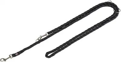 Trixie hondenriem Cavo verstelbaar zwart 200 x 1,2 cm - Afbeelding 4