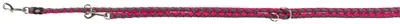 Trixie hondenriem Cavo verstelbaar fuchsia/grijs 200 x 1,2 cm