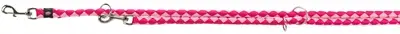 Trixie Cavo Reflect looplijn rond gevlochten fuchsia 200 x 1,2 cm
