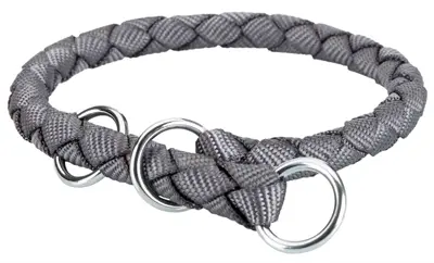 Trixie Cavo Reflect looplijn rond gevlochten fuchsia 200 x 1,8 cm