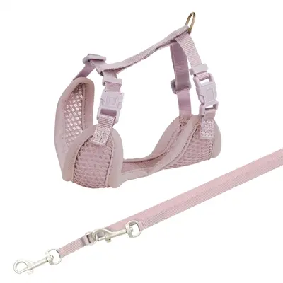 Trixie Junior puppytuig met riem lila 26-34 x 1 cm