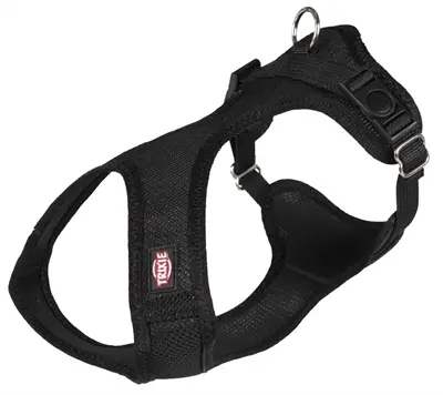 Trixie hondentuig Touring Comfort Soft zwart 33-50 x 2 cm
