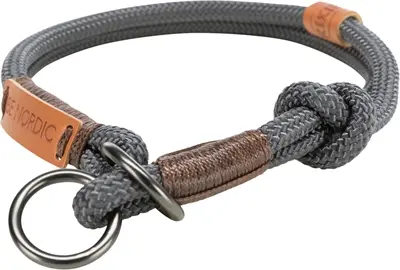 Trixie Be Nordic halfslip halsband donkergrijs/bruin 35 x 0,6 cm