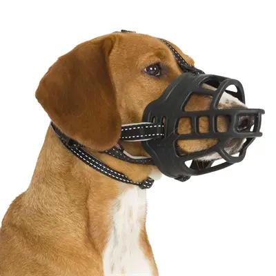 Trixie Muzzle Flex muilkorf siliconen zwart 22 x 26 cm - Afbeelding 2