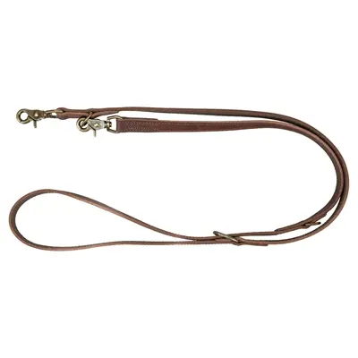 Trixie looplijn Rustic vetleer donkerbruin 200 x 2 cm – verstelbaar
