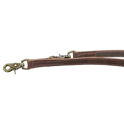 Trixie looplijn Rustic vetleer donkerbruin 200 x 2 cm – verstelbaar - Afbeelding 4