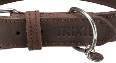 Trixie Rustic halsband vetleer donkerbruin 37-44 x 2,5 cm - Afbeelding 7