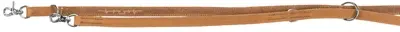 Trixie looplijn Rustic Heartbeat vetleer bruin 200 x 2 cm – verstelbaar