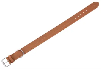 Trixie Rustic Heartbeat halsband vetleer bruin 47-55 x 4 cm - Afbeelding 5
