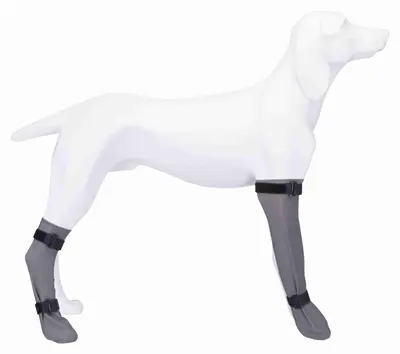 Trixie beschermkous siliconen grijs XL 12 x 45 cm – voor hondenpoot - Afbeelding 2
