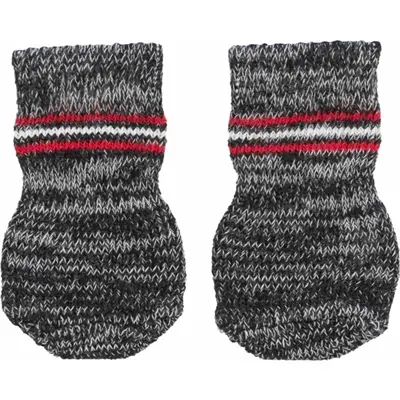 Trixie hondensokken anti-slip grijs XL – 2 stuks - Afbeelding 2