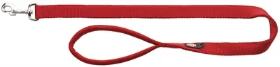 Trixie looplijn Premium rood 120 x 1 cm – neopreen gevoerd handvat