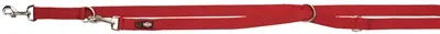 Trixie looplijn Premium verstelbaar rood 200 x 2,5 cm – 3 standen