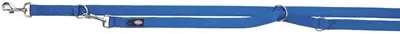 Trixie looplijn Premium verstelbaar tweelaags royal blauw 200 x 2,5 cm