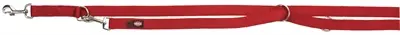 Trixie looplijn Premium verstelbaar tweelaags rood 200 x 2,5 cm