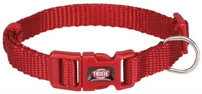 Trixie hondenhalsband Premium rood 22-35 cm – verstelbaar nylon