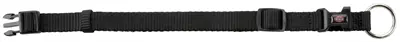 Trixie halsband Premium zwart 30-45 x 1,5 cm – nylon met kliksluiting - Afbeelding 3