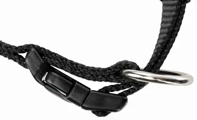Trixie halsband Premium zwart 30-45 x 1,5 cm – nylon met kliksluiting - Afbeelding 4