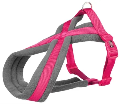 Trixie hondentuig Premium Touring fuchsia 45-80 x 2,5 cm – met vliesvulling