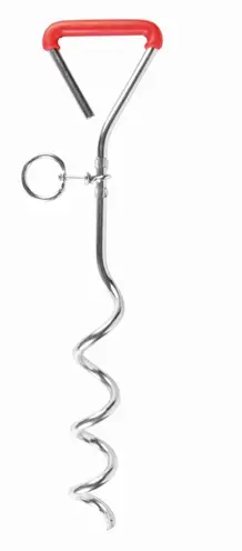 Trixie grondpen 40 cm – gegalvaniseerde vastlegspiraal, doorsnede 0,9 cm