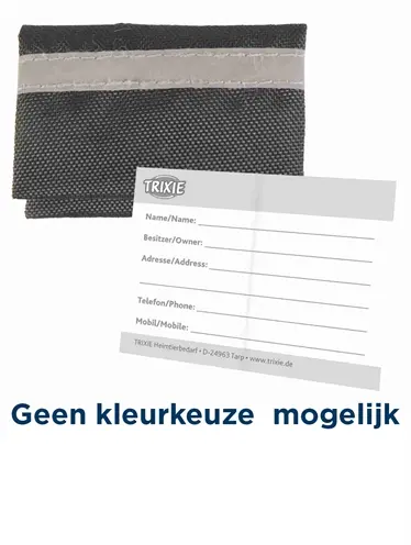 Trixie halsbandtasje 6 x 4 cm – reflecterend, assorti kleur