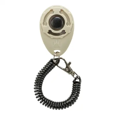 Trixie clicker assorti – trainingsclicker aan spiraalband met haak - Afbeelding 2