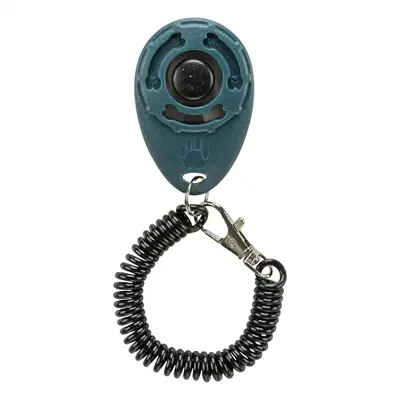 Trixie clicker assorti – trainingsclicker aan spiraalband met haak - Afbeelding 4