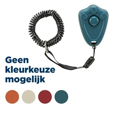 Trixie clicker aan koord – met snelsluiting en polsband, assorti