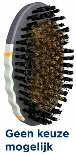 Trixie verzorgingsborstel nylon en messing pinnen 12 x 7 cm – 3 stuks